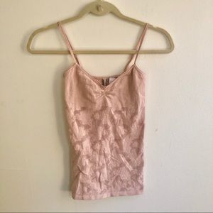 Guess Blush pink camisole with lace detail.